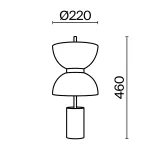 Настольная лампа декоративная Maytoni Memory MOD178TL-L11GR3K