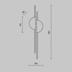 Бра Maytoni Skyline MOD179WL-L22BS4K