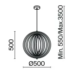 Подвесной светильник Maytoni Roots MOD197PL-01W1