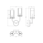 Бра Maytoni Arco MOD223WL-02BS1 Цвет арматуры латунь Цвет плафонов прозрачный