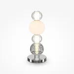 Настольная лампа декоративная Maytoni Collar MOD301TL-L18CH3K Цвет арматуры серый Цвет плафонов белый