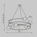Подвесная люстра Maytoni MOD317PL-06B