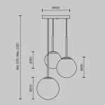 Подвесной светильник Maytoni Basic form MOD321PL-03B