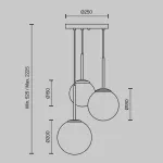 Подвесной светильник Maytoni Basic form MOD321PL-03W