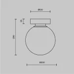 Накладной светильник Maytoni Basic form MOD321WL-01B1