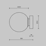 Накладной светильник Maytoni Basic form MOD321WL-01G3