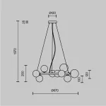 Подвесная люстра Maytoni MOD545PL-11BS