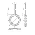 Подвесной светильник Maytoni Amulet MOD555PL-L23CH5K
