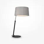 Настольная лампа декоративная Maytoni Bergamo MOD613TL-01B Цвет арматуры хром Цвет плафонов серый