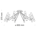 Потолочная люстра Maytoni MOD620CL-16B