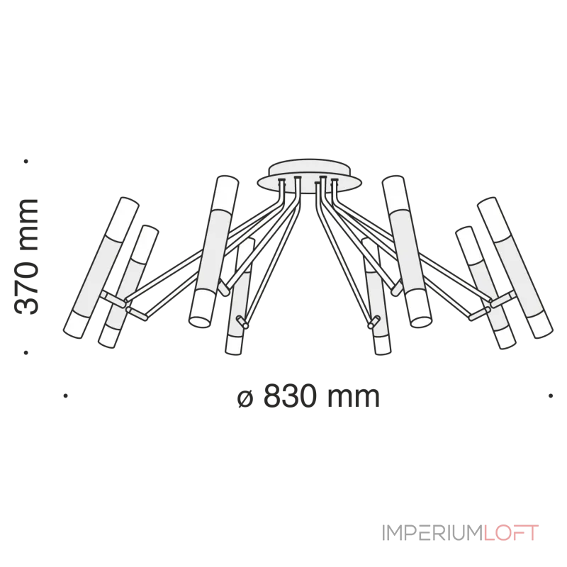 Потолочная люстра Maytoni MOD620CL-16B