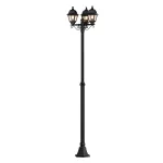 Фонарный столб Maytoni Abbey Road O003FL-03B Цвет арматуры черный Цвет плафонов прозрачный