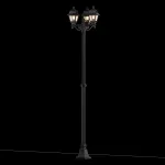 Фонарный столб Maytoni Abbey Road O003FL-03B Цвет арматуры черный Цвет плафонов прозрачный