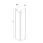 Наземный низкий светильник Maytoni Baker Street O021FL-L10B3K Цвет арматуры черный Цвет плафонов черный