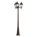 Фонарный столб Maytoni Novara O026FL-03B Цвет арматуры черный Цвет плафонов белый