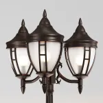 Фонарный столб Maytoni Novara O026FL-03B Цвет арматуры черный Цвет плафонов белый