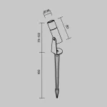 Наземный низкий светильник Maytoni Bern O050FL-L2GF3K