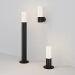 Наземный низкий светильник Maytoni Outdoor O418FL-01B1 Цвет арматуры черный Цвет плафонов белый