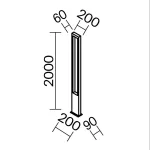 Фонарный столб Maytoni Bonn O425FL-L25GF