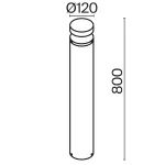 Наземный низкий светильник Maytoni Olten O591FL-L12GF3K1