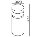 Наземный низкий светильник Maytoni Olten O591FL-L12GF3K