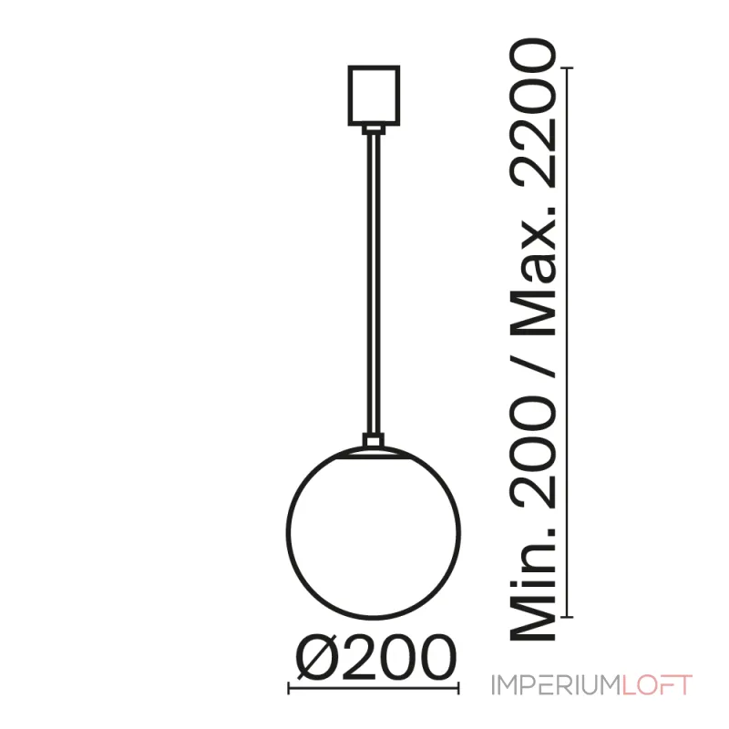 Подвесной светильник Technical P039PL-5W4K-20-B
