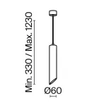 Подвесной светильник Maytoni Lipari P044PL-01-30GU10-B
