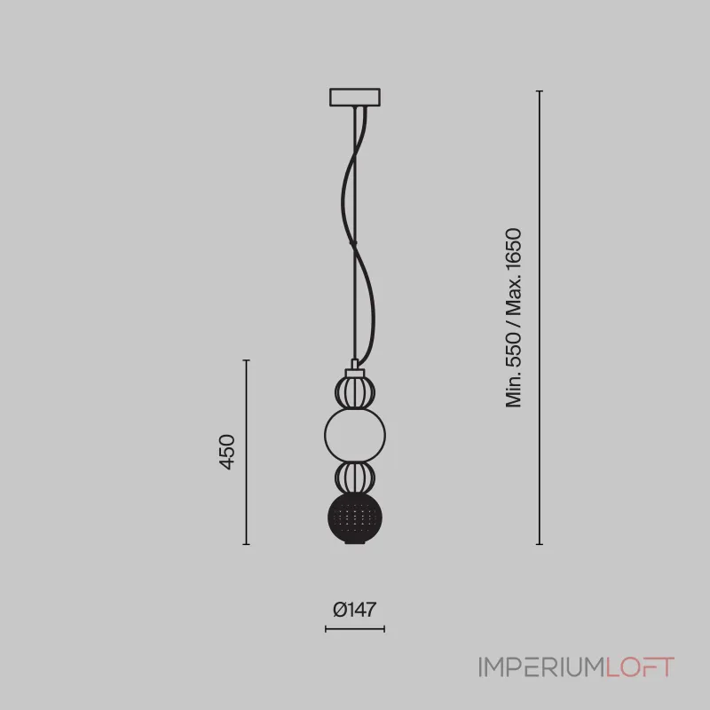 Подвесной светильник Maytoni Collar P069PL-L17G3K