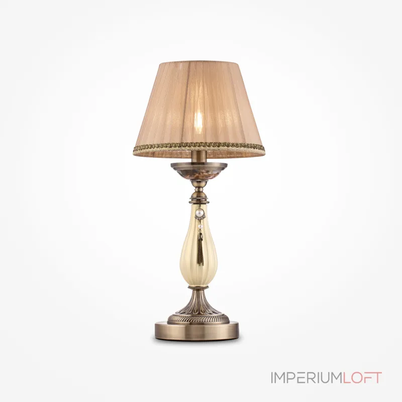 Настольная лампа декоративная Maytoni Demitas RC024-TL-01-R Цвет арматуры бронза Цвет плафонов кремовый Настольная лампа декоративная Maytoni Demitas RC024-TL-01-R Цвет арматуры бронза Цвет плафонов кремовый