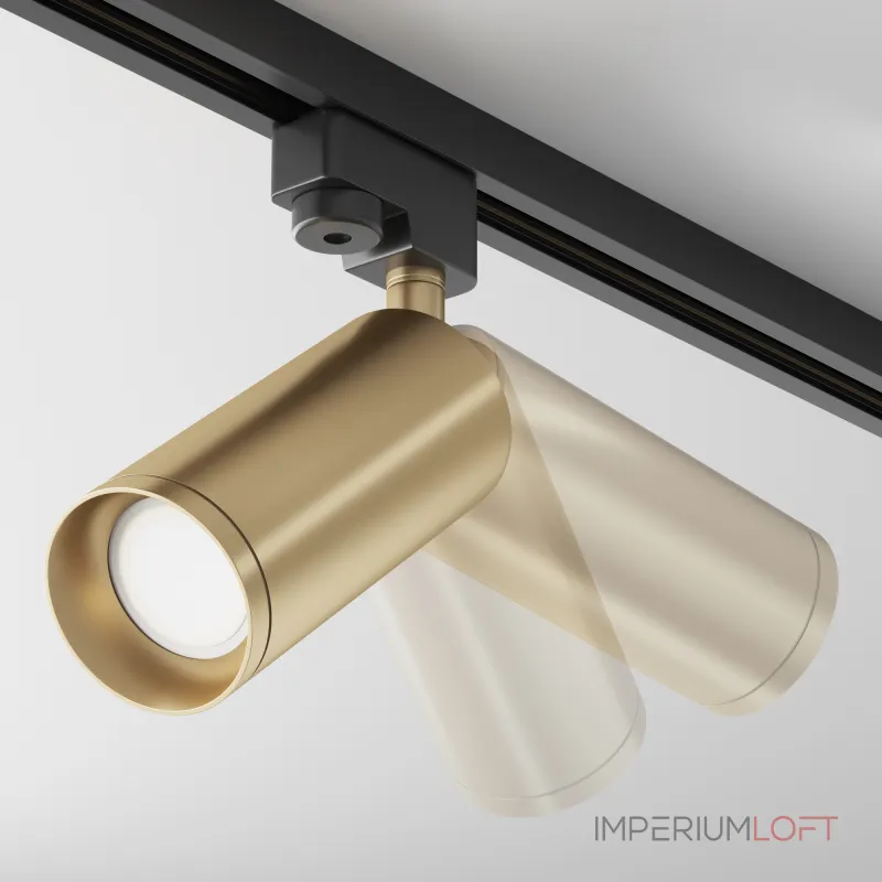 Светильник на штанге Maytoni Track lamps 2 TR004-1-GU10-MG Цвет арматуры латунь Цвет плафонов латунь