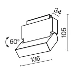 Накладной светильник Maytoni Track lamps TR013-2-10W3K-B Цвет арматуры черный Цвет плафонов черный