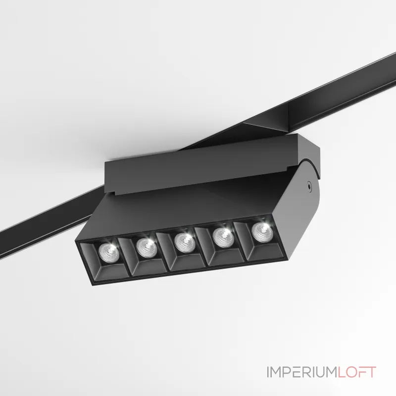Светильник на штанге Maytoni Track lamps TR015-2-10W4K-B Цвет арматуры черный Цвет плафонов черный