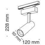 Светильник на штанге Maytoni Track lamps TR019-2-10W3K-B Цвет арматуры черный Цвет плафонов черный