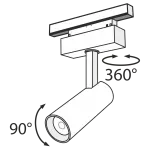 Светильник на штанге Maytoni Track lamps TR019-2-10W3K-B Цвет арматуры черный Цвет плафонов черный
