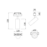 Светильник на штанге Maytoni Focus LED TR019-2-10W4K-W