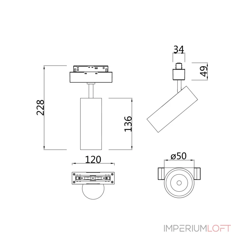 Светильник на штанге Maytoni Focus LED TR019-2-10W4K-W