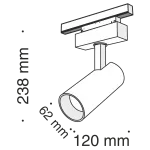Светильник на штанге Maytoni Track lamps TR019-2-15W4K-B Цвет арматуры черный Цвет плафонов черный