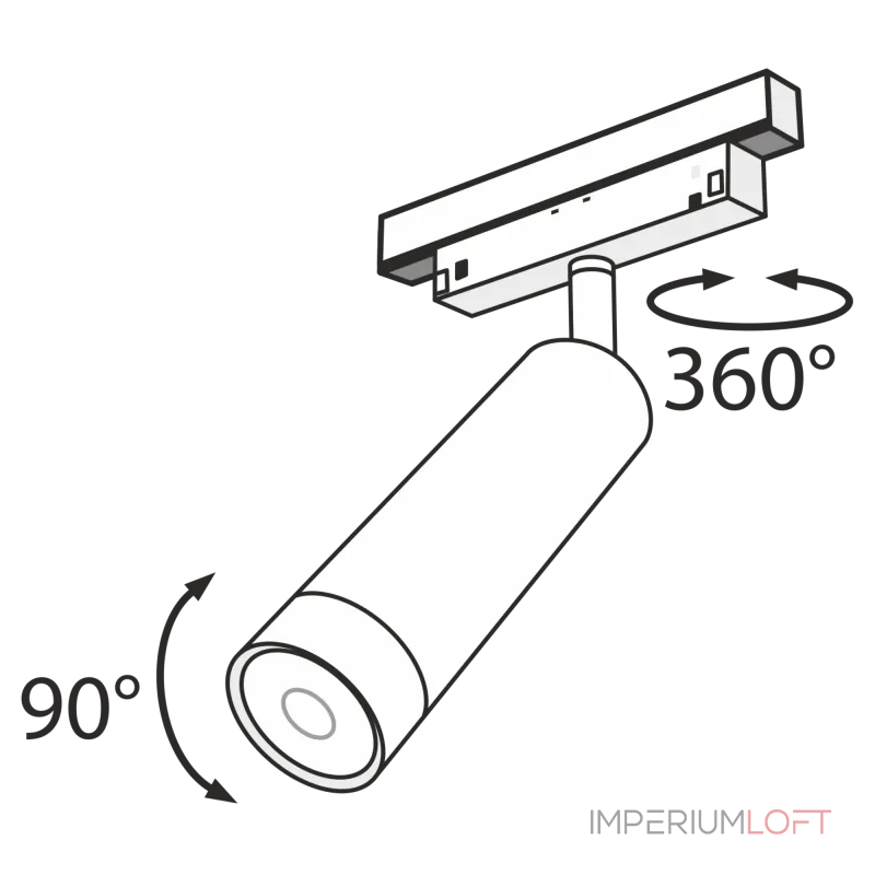 Светильник на штанге Maytoni Track lamps TR019-2-7W3K-B Цвет арматуры черный Цвет плафонов черный