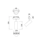 Светильник на штанге Maytoni Track lamps TR019-2-7W4K-B Цвет арматуры черный Цвет плафонов черный