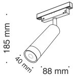 Светильник на штанге Maytoni Track lamps TR019-2-7W4K-B Цвет арматуры черный Цвет плафонов черный