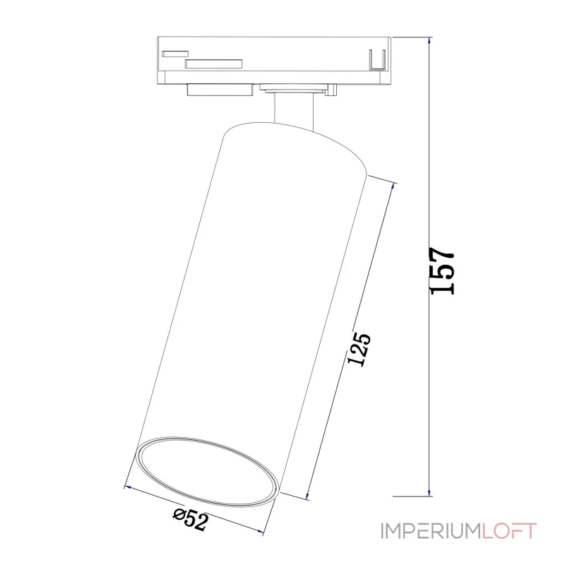 Светильник на штанге Maytoni Track lamps TR021-1-12B4K Цвет арматуры черный Цвет плафонов черный