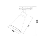Светильник на штанге Maytoni Track lamps 2 TR022-1-GU10-B Цвет арматуры черный Цвет плафонов черный