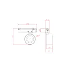 Светильник на штанге Maytoni Track lamps TR023-1-12B4K Цвет арматуры черный Цвет плафонов черный