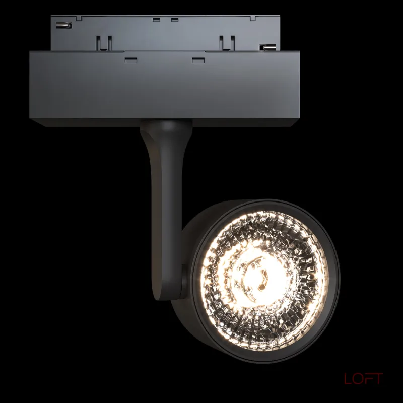 Светильник на штанге Maytoni Track lamps 3 TR024-2-10B3K Цвет арматуры черный Цвет плафонов черный