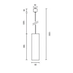 Подвесной светильник Technical TR025-1-GU10-MG