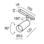 Трековый светильник Maytoni Focus LED TR032-2-12W3K-S-W