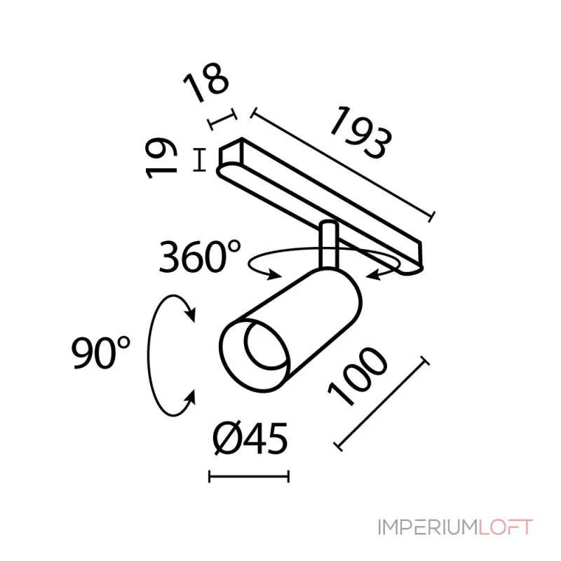 Трековый светильник Focus LED TR032-2-5W3K-M-BW Трековый светильник Focus LED TR032-2-5W3K-M-BW