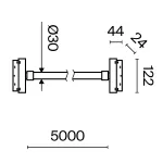 Трековый светильник Technical TR101-2-100W3K-B