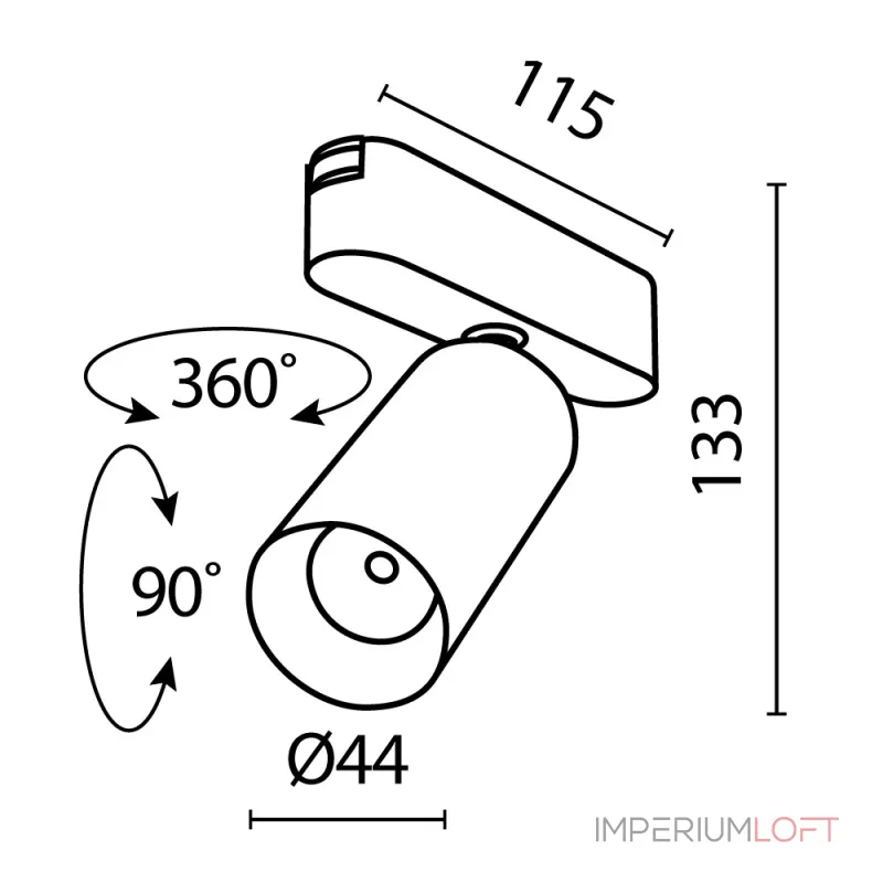 Трековый светильник Maytoni Focus LED TR103-1-12W3K-M-B