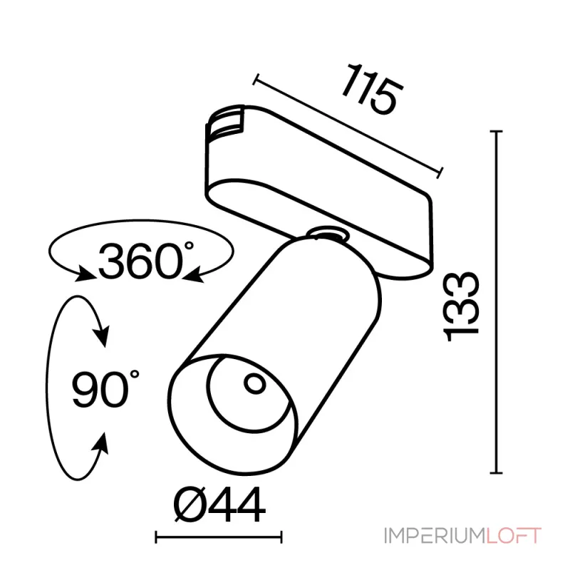 Трековый светильник Maytoni Focus LED TR103-1-12W4K-M-W